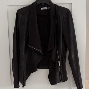 Calvin Klein Women's Dark Leather Jacket